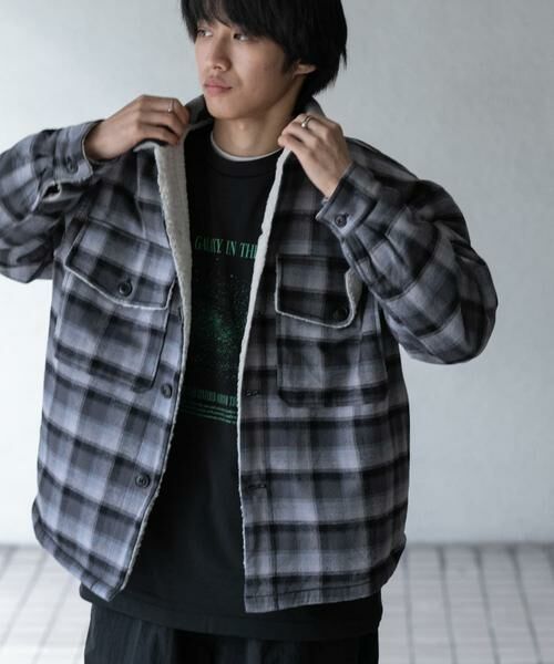 SENSE OF PLACE by URBAN RESEARCH / センスオブプレイス バイ アーバンリサーチ その他アウター | オンブレーチェックボアジャケット | 詳細10