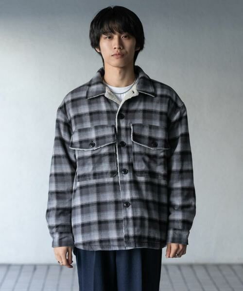 SENSE OF PLACE by URBAN RESEARCH / センスオブプレイス バイ アーバンリサーチ その他アウター | オンブレーチェックボアジャケット | 詳細13