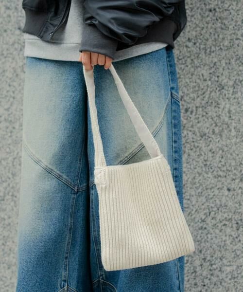 SENSE OF PLACE by URBAN RESEARCH / センスオブプレイス バイ アーバンリサーチ トートバッグ | ニットスクエアバッグ | 詳細5
