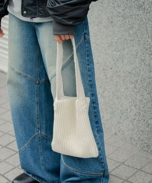 SENSE OF PLACE by URBAN RESEARCH / センスオブプレイス バイ アーバンリサーチ トートバッグ | ニットスクエアバッグ | 詳細7