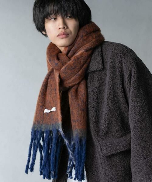 SENSE OF PLACE by URBAN RESEARCH / センスオブプレイス バイ アーバンリサーチ マフラー・ショール・スヌード・ストール | ミックスボリューム大判マフラー | 詳細3