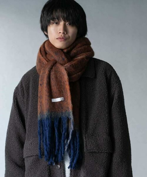 SENSE OF PLACE by URBAN RESEARCH / センスオブプレイス バイ アーバンリサーチ マフラー・ショール・スヌード・ストール | ミックスボリューム大判マフラー | 詳細5