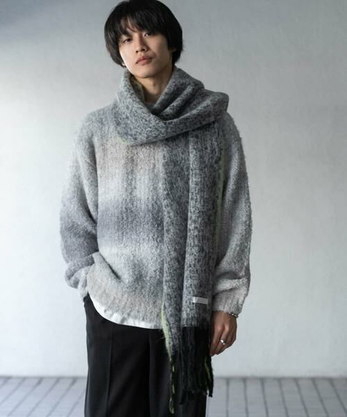 SENSE OF PLACE by URBAN RESEARCH / センスオブプレイス バイ アーバンリサーチ マフラー・ショール・スヌード・ストール | ミックスボリューム大判マフラー | 詳細11