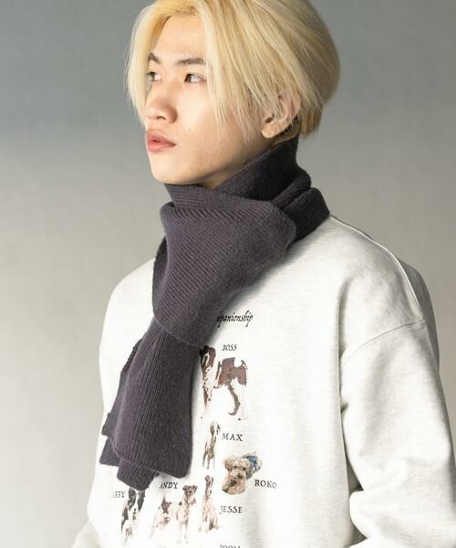 SENSE OF PLACE by URBAN RESEARCH / センスオブプレイス バイ アーバンリサーチ マフラー・ショール・スヌード・ストール | プレーンニットマフラー | 詳細7