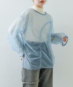 SENSE OF PLACE by URBAN RESEARCH / センスオブプレイス バイ アーバンリサーチ Tシャツ | シャーリングチュールトップ