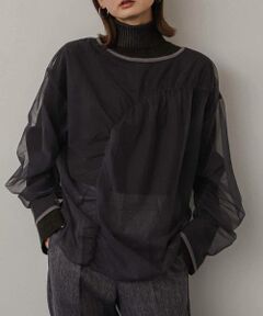 SENSE OF PLACE by URBAN RESEARCH / センスオブプレイス バイ アーバンリサーチ Tシャツ | シャーリングチュールトップ