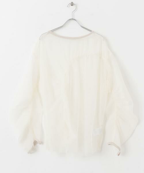 SENSE OF PLACE by URBAN RESEARCH / センスオブプレイス バイ アーバンリサーチ Tシャツ | シャーリングチュールトップ | 詳細24