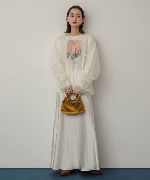 SENSE OF PLACE by URBAN RESEARCH / センスオブプレイス バイ アーバンリサーチ Tシャツ | シャーリングチュールトップ | 詳細17