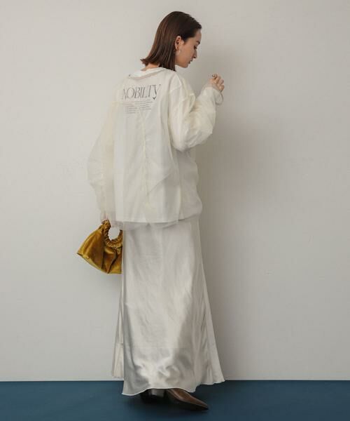 SENSE OF PLACE by URBAN RESEARCH / センスオブプレイス バイ アーバンリサーチ Tシャツ | シャーリングチュールトップ | 詳細18