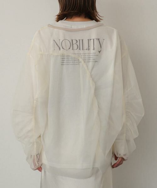 SENSE OF PLACE by URBAN RESEARCH / センスオブプレイス バイ アーバンリサーチ Tシャツ | シャーリングチュールトップ | 詳細22