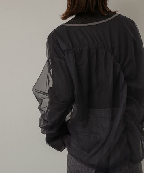 SENSE OF PLACE by URBAN RESEARCH / センスオブプレイス バイ アーバンリサーチ Tシャツ | シャーリングチュールトップ | 詳細28