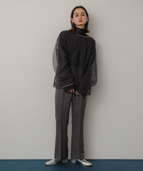 SENSE OF PLACE by URBAN RESEARCH / センスオブプレイス バイ アーバンリサーチ Tシャツ | シャーリングチュールトップ | 詳細29