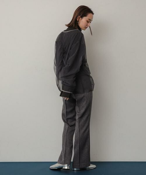 SENSE OF PLACE by URBAN RESEARCH / センスオブプレイス バイ アーバンリサーチ Tシャツ | シャーリングチュールトップ | 詳細30