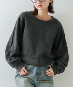 SENSE OF PLACE by URBAN RESEARCH / センスオブプレイス バイ アーバンリサーチ スウェット | ピグメントクロップドスウェット