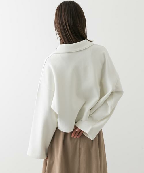 SENSE OF PLACE by URBAN RESEARCH / センスオブプレイス バイ アーバンリサーチ Tシャツ | ワイドスリーブエリツキクロップドトップ | 詳細4