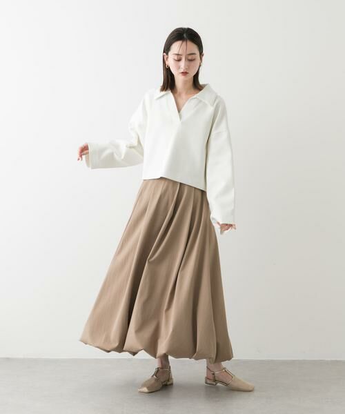 SENSE OF PLACE by URBAN RESEARCH / センスオブプレイス バイ アーバンリサーチ Tシャツ | ワイドスリーブエリツキクロップドトップ | 詳細5