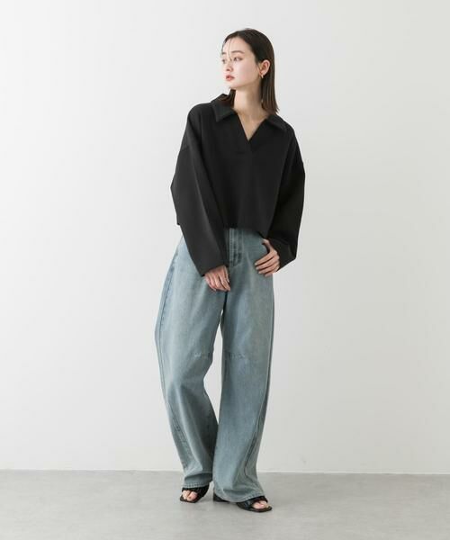 SENSE OF PLACE by URBAN RESEARCH / センスオブプレイス バイ アーバンリサーチ Tシャツ | ワイドスリーブエリツキクロップドトップ | 詳細20