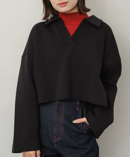 SENSE OF PLACE by URBAN RESEARCH / センスオブプレイス バイ アーバンリサーチ Tシャツ | ワイドスリーブエリツキクロップドトップ | 詳細23