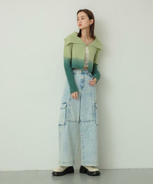 SENSE OF PLACE by URBAN RESEARCH / センスオブプレイス バイ アーバンリサーチ ニット・セーター | グラデーションクロップドセーター | 詳細5