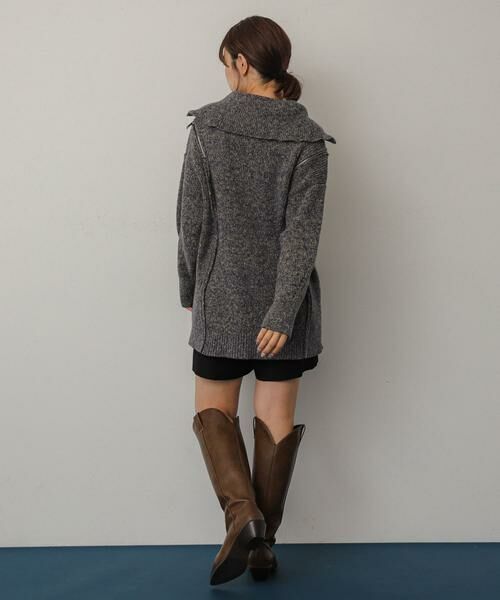 SENSE OF PLACE by URBAN RESEARCH / センスオブプレイス バイ アーバンリサーチ ニット・セーター | ショルダージップメランジセーター | 詳細4