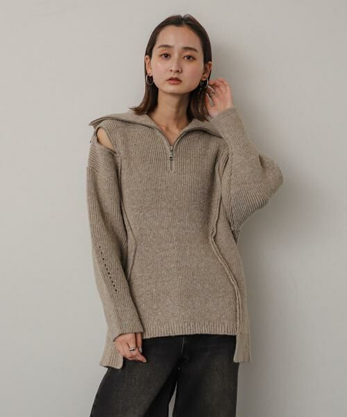 SENSE OF PLACE by URBAN RESEARCH / センスオブプレイス バイ アーバンリサーチ ニット・セーター | ショルダージップメランジセーター | 詳細19