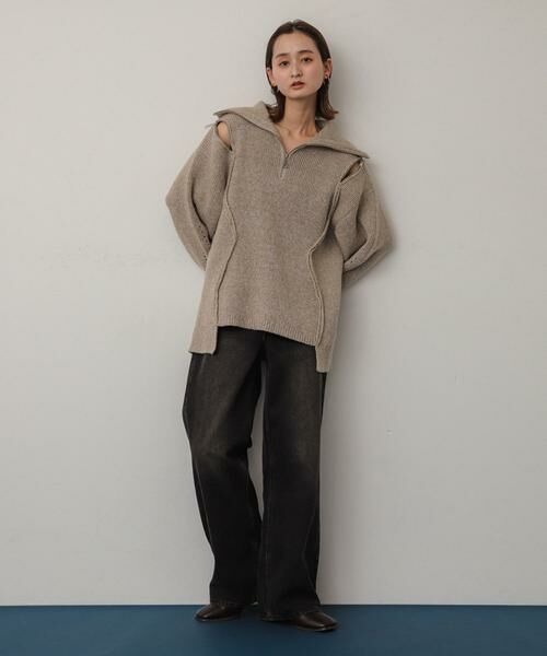 SENSE OF PLACE by URBAN RESEARCH / センスオブプレイス バイ アーバンリサーチ ニット・セーター | ショルダージップメランジセーター | 詳細21