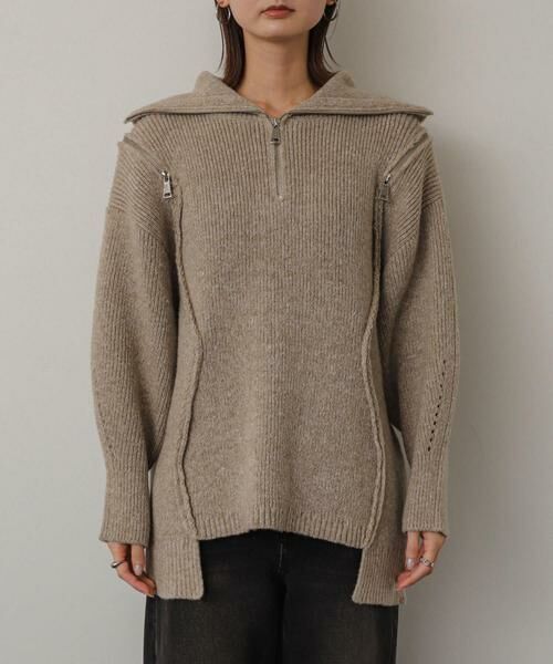 SENSE OF PLACE by URBAN RESEARCH / センスオブプレイス バイ アーバンリサーチ ニット・セーター | ショルダージップメランジセーター | 詳細22