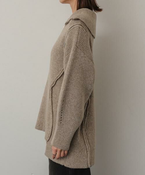 SENSE OF PLACE by URBAN RESEARCH / センスオブプレイス バイ アーバンリサーチ ニット・セーター | ショルダージップメランジセーター | 詳細23