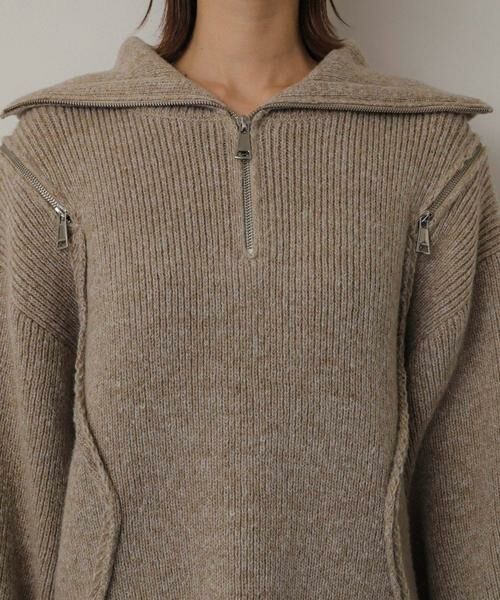 SENSE OF PLACE by URBAN RESEARCH / センスオブプレイス バイ アーバンリサーチ ニット・セーター | ショルダージップメランジセーター | 詳細25