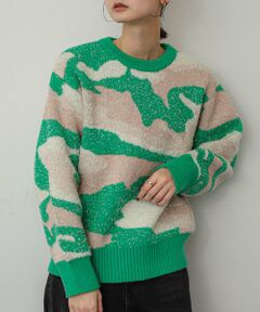 SENSE OF PLACE by URBAN RESEARCH / センスオブプレイス バイ アーバンリサーチ ニット・セーター | ニュアンスパターンラメセーター