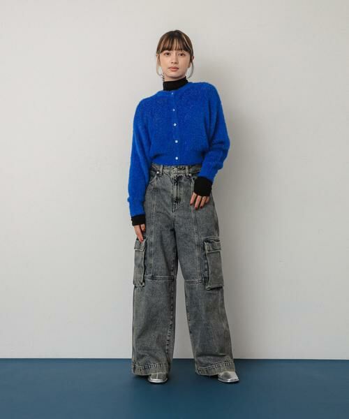 SENSE OF PLACE by URBAN RESEARCH / センスオブプレイス バイ アーバンリサーチ カーディガン・ボレロ | ラメシャギークロップドカーディガン | 詳細20