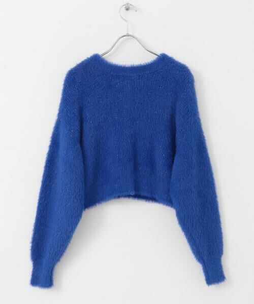 SENSE OF PLACE by URBAN RESEARCH / センスオブプレイス バイ アーバンリサーチ カーディガン・ボレロ | ラメシャギークロップドカーディガン | 詳細23