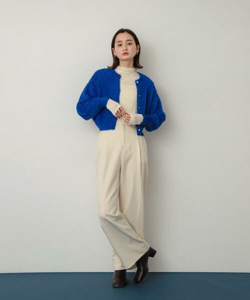 SENSE OF PLACE by URBAN RESEARCH / センスオブプレイス バイ アーバンリサーチ カーディガン・ボレロ | ラメシャギークロップドカーディガン | 詳細10