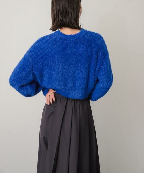 SENSE OF PLACE by URBAN RESEARCH / センスオブプレイス バイ アーバンリサーチ カーディガン・ボレロ | ラメシャギークロップドカーディガン | 詳細13