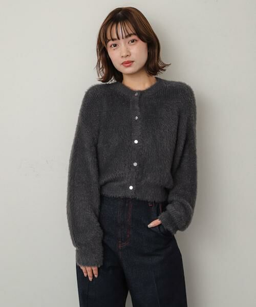 SENSE OF PLACE by URBAN RESEARCH / センスオブプレイス バイ アーバンリサーチ カーディガン・ボレロ | ラメシャギークロップドカーディガン | 詳細28