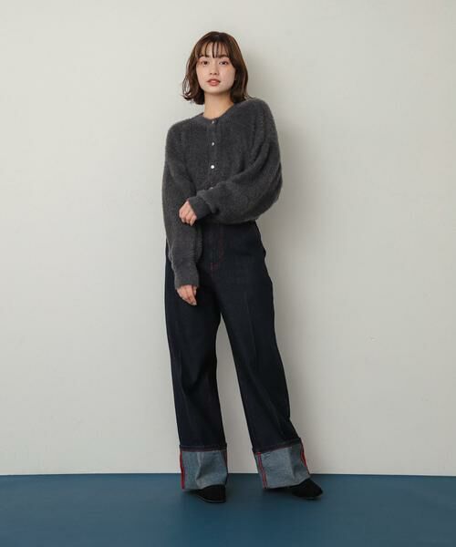 SENSE OF PLACE by URBAN RESEARCH / センスオブプレイス バイ アーバンリサーチ カーディガン・ボレロ | ラメシャギークロップドカーディガン | 詳細30