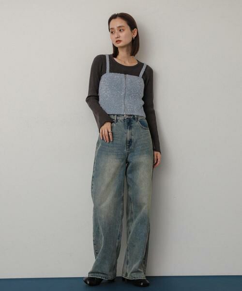 SENSE OF PLACE by URBAN RESEARCH / センスオブプレイス バイ アーバンリサーチ ニット・セーター | マルチWAYラメミックスニットビスチェ | 詳細4