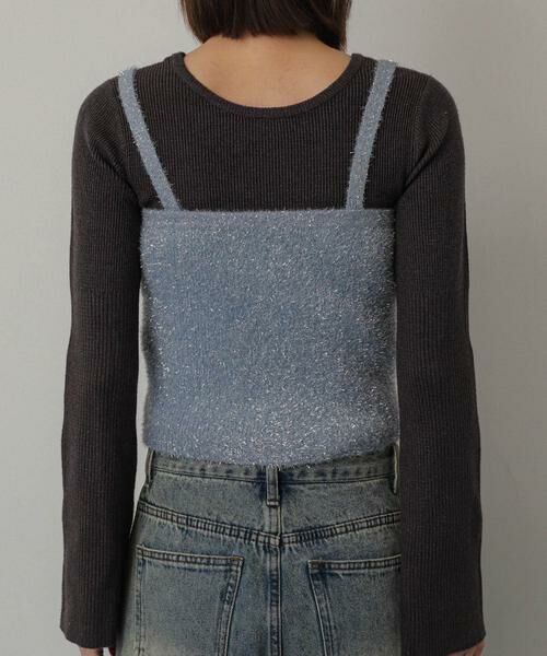 SENSE OF PLACE by URBAN RESEARCH / センスオブプレイス バイ アーバンリサーチ ニット・セーター | マルチWAYラメミックスニットビスチェ | 詳細7