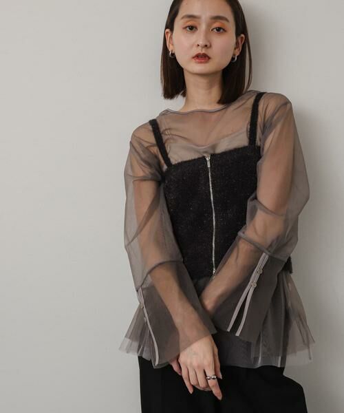 SENSE OF PLACE by URBAN RESEARCH / センスオブプレイス バイ アーバンリサーチ ニット・セーター | マルチWAYラメミックスニットビスチェ | 詳細15