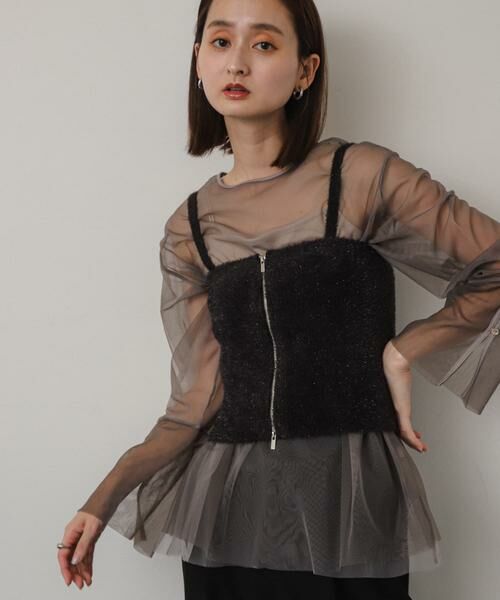 SENSE OF PLACE by URBAN RESEARCH / センスオブプレイス バイ アーバンリサーチ ニット・セーター | マルチWAYラメミックスニットビスチェ | 詳細16