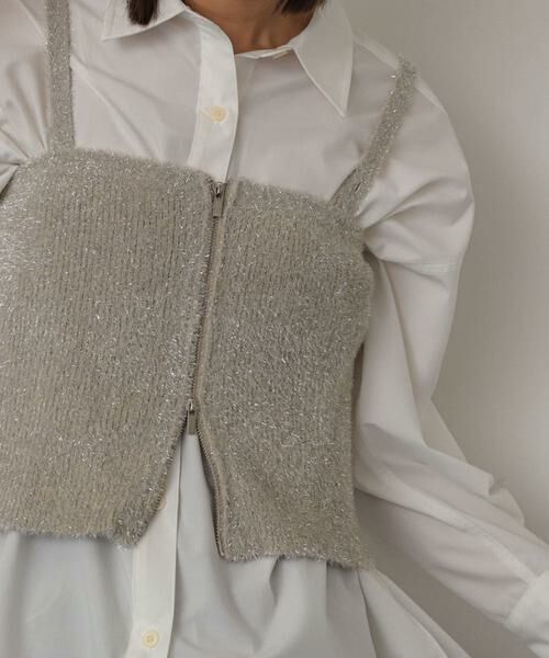 SENSE OF PLACE by URBAN RESEARCH / センスオブプレイス バイ アーバンリサーチ ニット・セーター | マルチWAYラメミックスニットビスチェ | 詳細21