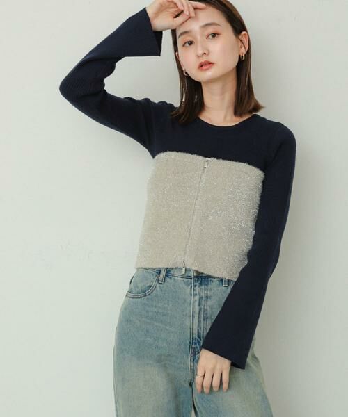 SENSE OF PLACE by URBAN RESEARCH / センスオブプレイス バイ アーバンリサーチ ニット・セーター | 『WEB/一部店舗限定カラー』2WAYストレッチラウンドネックセーター | 詳細20