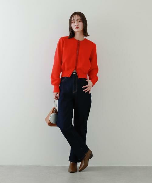 SENSE OF PLACE by URBAN RESEARCH / センスオブプレイス バイ アーバンリサーチ カーディガン・ボレロ | フロントホックストレッチカーディガン | 詳細4