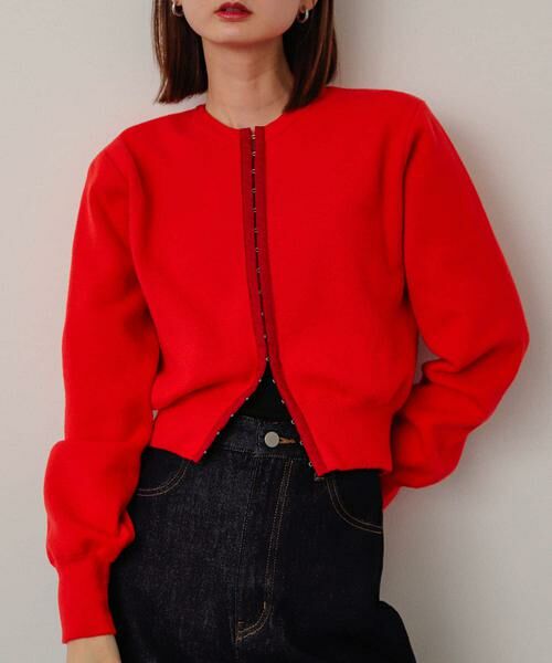 SENSE OF PLACE by URBAN RESEARCH / センスオブプレイス バイ アーバンリサーチ カーディガン・ボレロ | フロントホックストレッチカーディガン | 詳細6