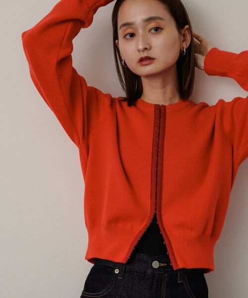 SENSE OF PLACE by URBAN RESEARCH / センスオブプレイス バイ アーバンリサーチ カーディガン・ボレロ | フロントホックストレッチカーディガン | 詳細7