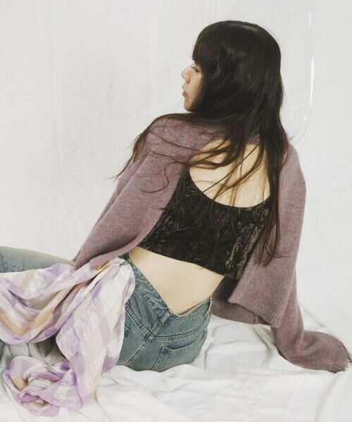 SENSE OF PLACE by URBAN RESEARCH / センスオブプレイス バイ アーバンリサーチ ニット・セーター | 『別注』さらさ×SENSE OF PLACE　チョーカーニットカーディガン | 詳細26