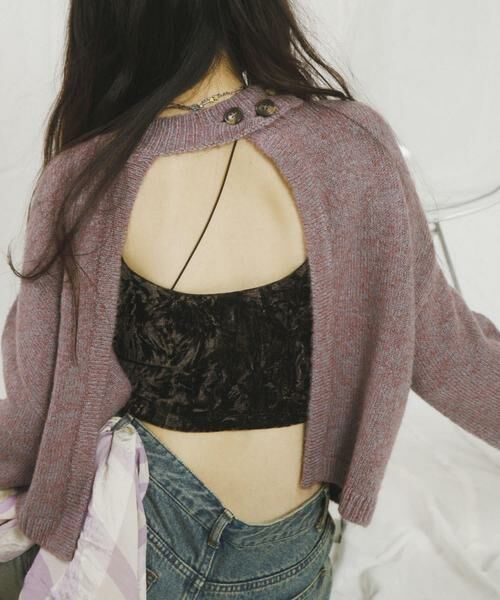 SENSE OF PLACE by URBAN RESEARCH / センスオブプレイス バイ アーバンリサーチ ニット・セーター | 『別注』さらさ×SENSE OF PLACE　チョーカーニットカーディガン | 詳細27