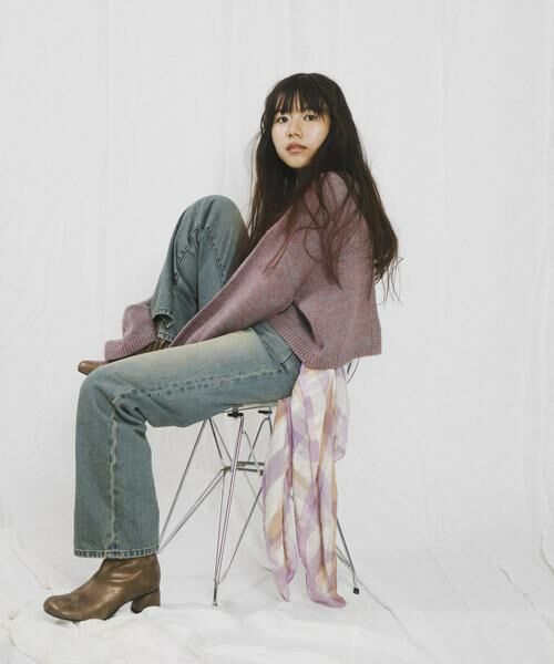 SENSE OF PLACE by URBAN RESEARCH / センスオブプレイス バイ アーバンリサーチ ニット・セーター | 『別注』さらさ×SENSE OF PLACE　チョーカーニットカーディガン | 詳細24