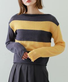 SENSE OF PLACE by URBAN RESEARCH / センスオブプレイス バイ アーバンリサーチ ニット・セーター | 『別注』さらさ×SENSE OF PLACE　モヘアライクワイドボーダーセーター