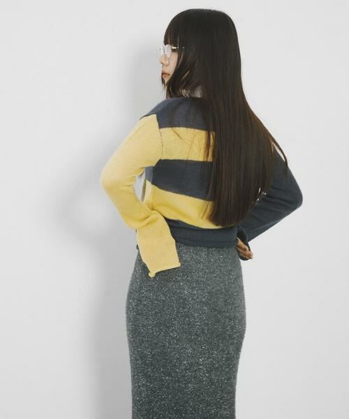 SENSE OF PLACE by URBAN RESEARCH / センスオブプレイス バイ アーバンリサーチ ニット・セーター | 『別注』さらさ×SENSE OF PLACE　モヘアライクワイドボーダーセーター | 詳細13